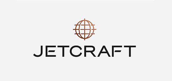 全球飛機貿(mào)易業(yè)務(wù)Jetcraft品牌標(biāo)志設(shè)計